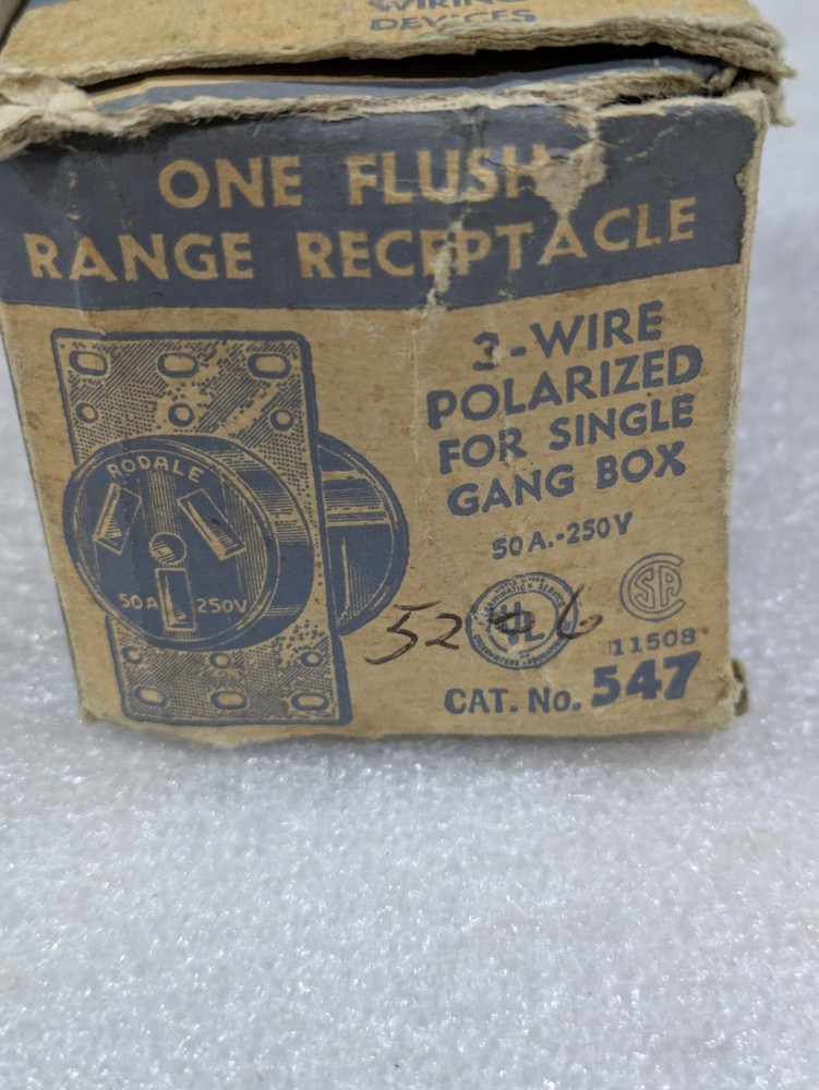RODALE 50A 250V 3 WIRE POLARIZED