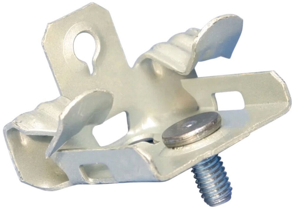 Caddy M24S, 1/4″ Rod, Steel, Hammer-On, Bottom Mount, Beam Flange Clip, 1 pc