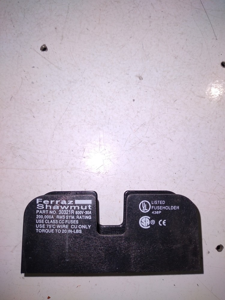 FERRAZ SHAWMUT 30321R 600V-30A FUSE HOLDER 1 POLE