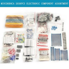 Electronic Components Assortment with 2038 Pcs in Durable Storage Box