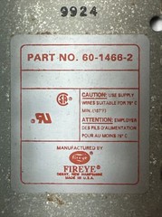 FIREYE 60-1468-2 WIRING BASE FOR CABINET MOUNT