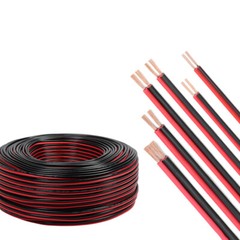 PVC Flat Twin 2 Core Cable 0.3²~2.5mm² RVB Car Auto LED Boat Audio Speaker Wire