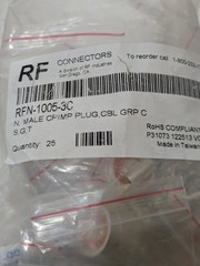 RF Industries RFN-1005-3C N Male Crimp Plug RG-58 Cable Group C Coax