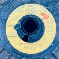Vintage Phelps Dodge Copper Products INCA 40 AWG .0031 Wire Spool Heavy Sodereze
