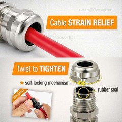 IP68 WATERPROOF CABLE GLAND STAINLESS COMPRESSION JUNCTION M8 – 100 ¦ PG7 – PG63