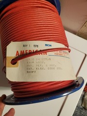 Made In U.S.A 14 gauge SRML Tinned Silicone Copper Glass Braided Wire 500′ Spool