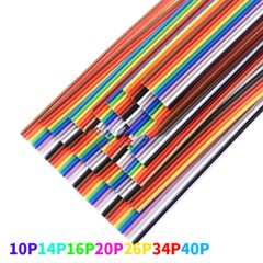 Dupont Cable Rainbow Ribbon Flat Line Support Wire Soldered Wire PCB Arduino Pi