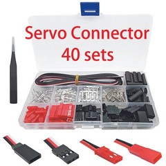 400PCS RC Model Connector Kit JST SYP Futaba Male/Female Plugs 22AWG