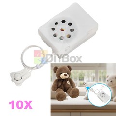 10pcs Voice Box Recordable Sound Module Plush Toy Voice Message Recorder Device