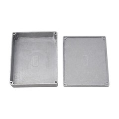 Effect Aluminum Box Metal Electric Case Instrument,Silver Enclosure Project Box
