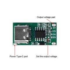 5Piece Type-C 5A PD/QC Quick Charge Fast Charging Board USB Boost Circuit Module