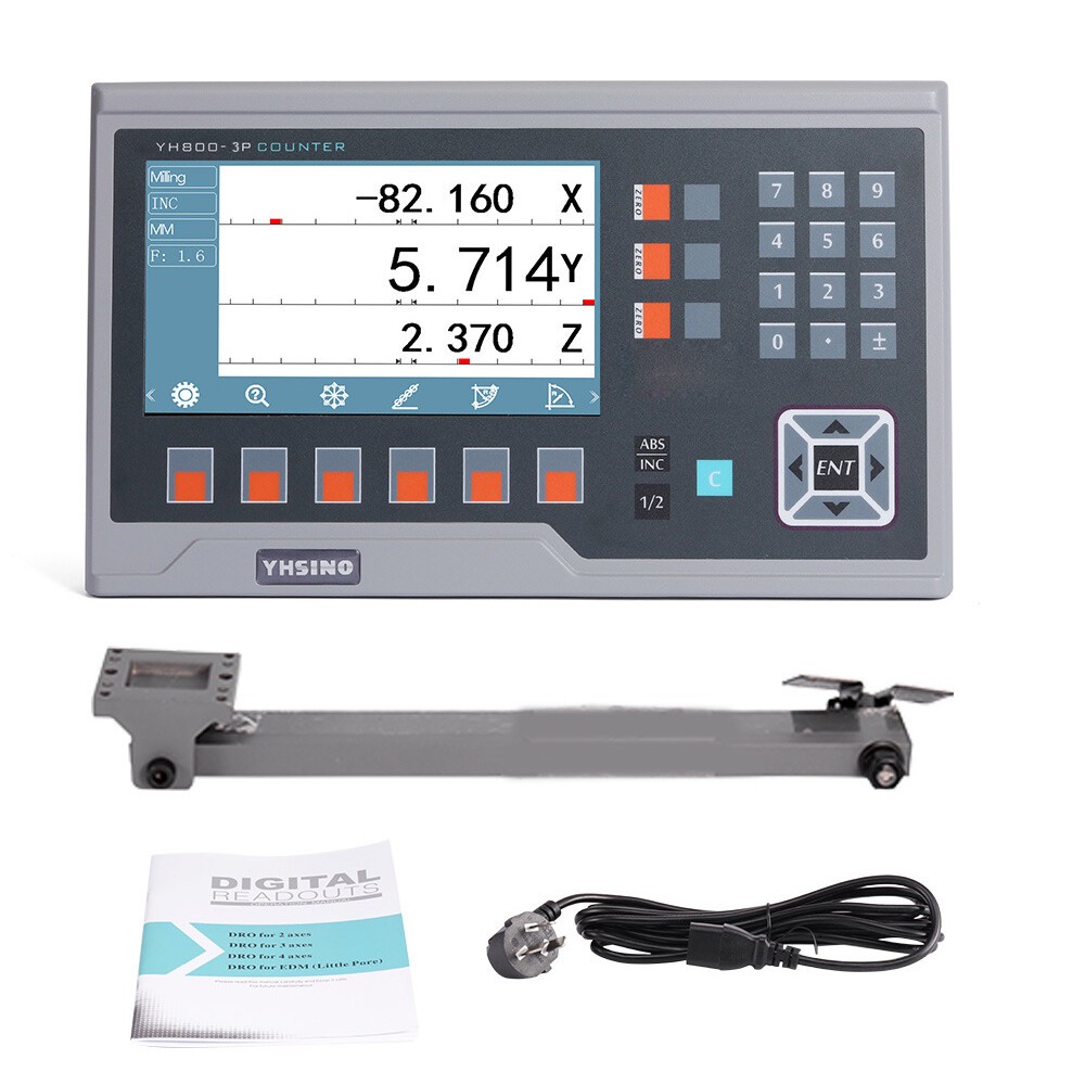 3 Axis DRO LCD Digital Readout For CNC Milling Lathe Machine YH800-3