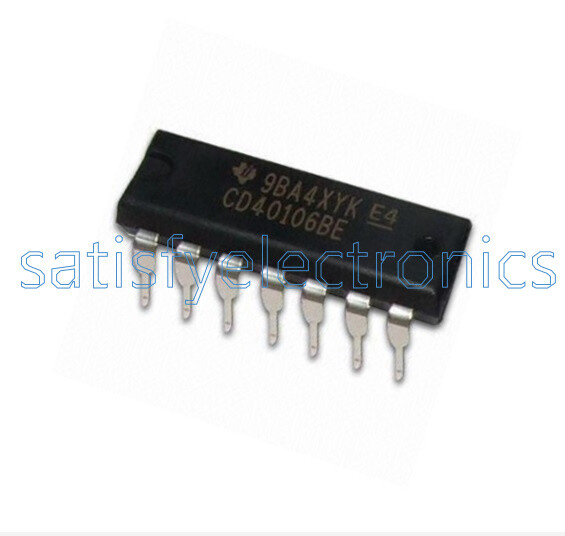 10Pcs CD40106 CD40106BE 40106 HEX SCHMITT TRIGGER IC
