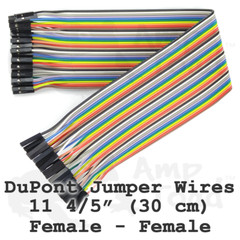Extra Long 30cm Jumper Wires DuPont Female – Female 40 pcs Ribbon Arduino