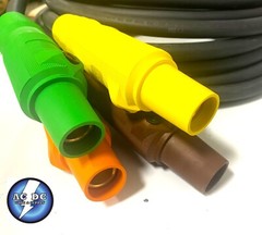 CAMLOCK – 10FT 4 WIRE PIGTAILS 400 AMP 480 VOLT W/ FEMALE SERIES 16 HUB 4/0 600V