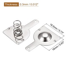 10Set Battery Spring Plate 18650 Battery Contact Nickel Plate 18.5mmx16mm