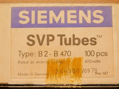 10 Vintage Siemens B2-B470 470V 5kA 5A SVP Tubes (Gas Filled Surge Arrestors)