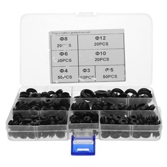 260 Pcs Electrical Wire Protector Grommet Rubber Gasket for Sealing Wires