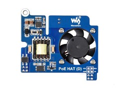 Waveshare Power over Ethernet HAT (D) for Raspberry Pi 3B+/4B 802.3af-compliant