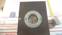 Custom electrical enclosure with Hubbell receptacles 12″ x 6″ x 5-1/2″