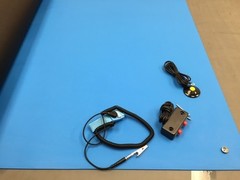 2 LAYER RUBBER ANTI-STATIC ESD HI-TEMP MAT kit -W/Dual Bench-24″x72″ -BLUE