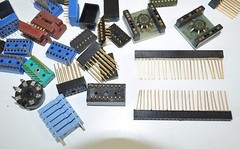 Nice Lot of Various Component Sockets Plug-ins 16P 18P Long & Short Pins +++