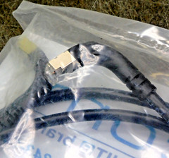 L-Com TRD815SRA3BLK-5 Right Angle Ethernet Cable