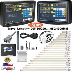 iMeshbean Digital Readout 2/3 Axis DRO w/ Linear Scale 5μm Glass Encoder for CNC