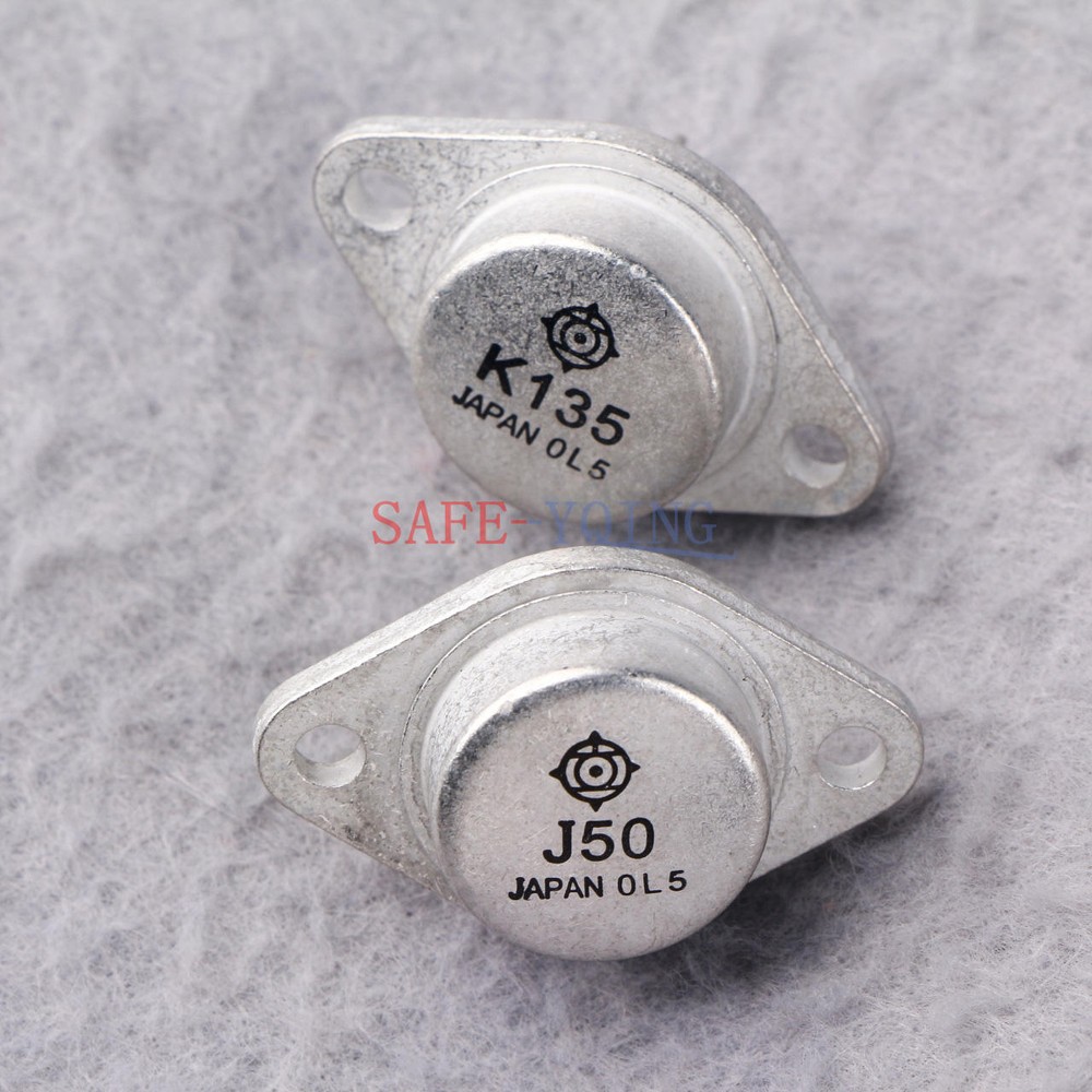 1pairs HITACHI Transistor TO-3 2SJ50+2SK135 J50+K135 NEW