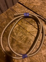 About 7ft of flexible metal conduit electrical wire