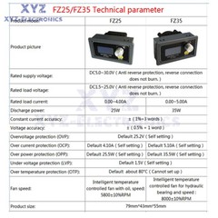 FZ35 4A25W 5A35W Constant Current Electronic Load Tester Adjustable Load Module