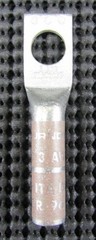 BURNDY YA3CTC38 AWG#3 3/8″ 1-HOLE LONG BARREL LUG – LOT OF 4 / NEW IN PACKAGE
