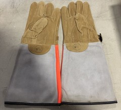 Leather Protector Gloves 16”- SZ 9(1/2) – Made In 🇺🇸 USA