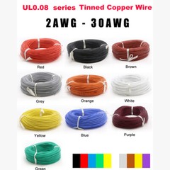 2-30AWG Soft Silicone Stranded Copper Automotive Equipment Cable Electrical Wire