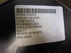 Allied Wire & Cable AWC Electrical Lot of 12 – 550′ Each M5086 3-20-9 20 AWG
