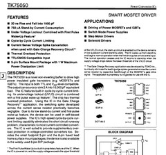 QTY (100) TK75050U TOKO SOT89-5 SMD NON-INVERTING MOSFET DRIVER NOS