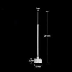 Smooth surface, no adhesion to viscous samples and easy to clean