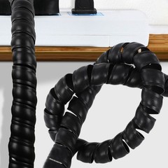 1M Spiral Cable Tidy Leads Binding For TV/PC/Home Cinema Wire Management