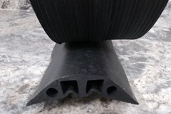 Checkers RFD6-10 3/4 In Channel H 7/8 In Channel W 10 Ft L Black Cable Protector