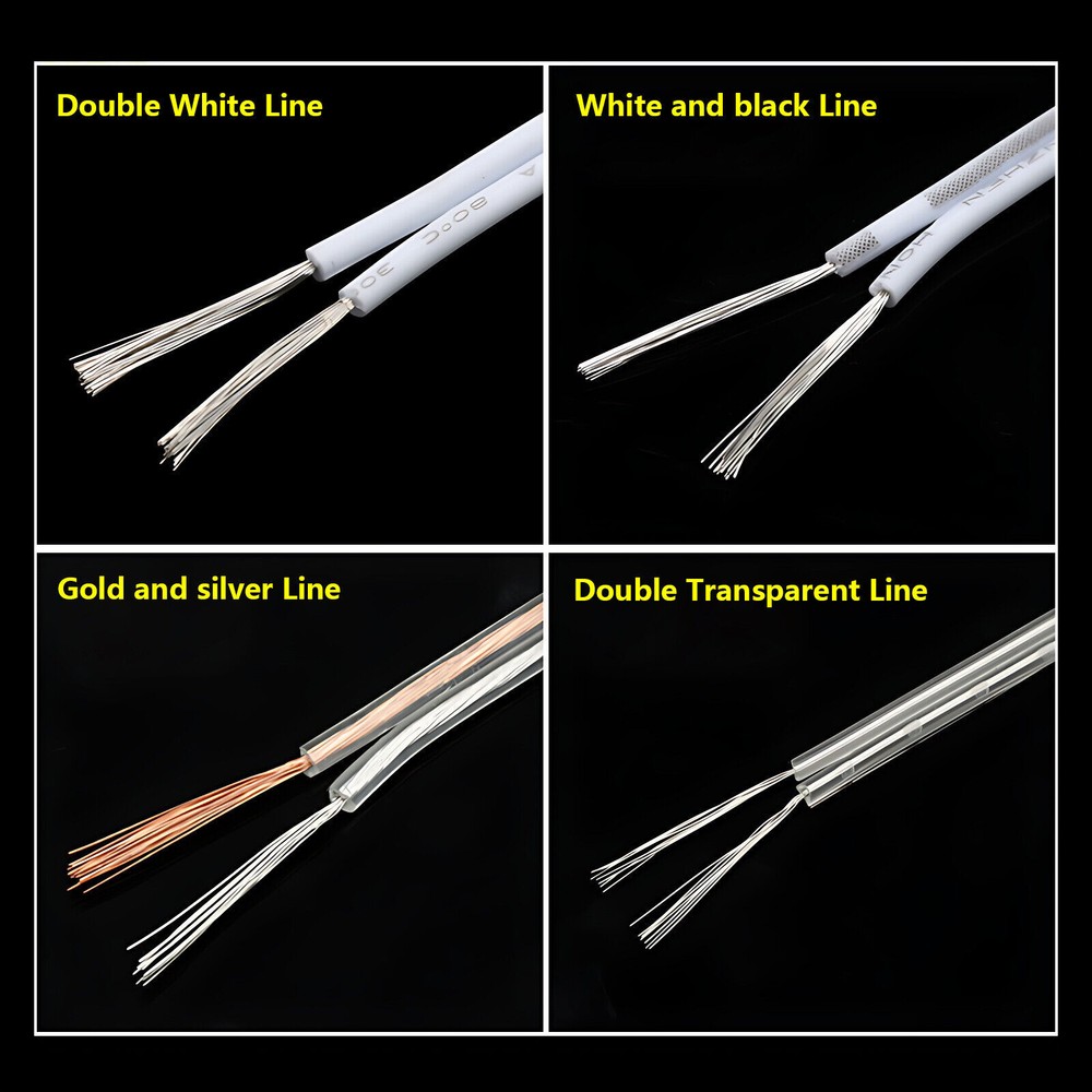 2 Core Flex Cable AWG Multicolor Stranded Electrical Flex Wire UL2468 Wire 18-28
