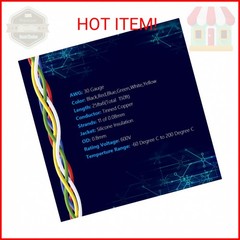 Fermerry 30 AWG Stranded Wire Spool 25ft Each 6 Colors Flexible 30 Gauge Silicon