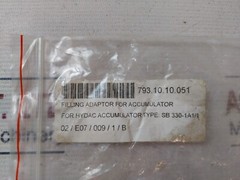 HYDAC SB 330-1A1/1 Filling Adaptor For Accumulator