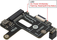 X1003 Tiny Pcie to M.2 HAT Nvme SSD PIP Pcie Peripheral Board for Raspberry Pi 5