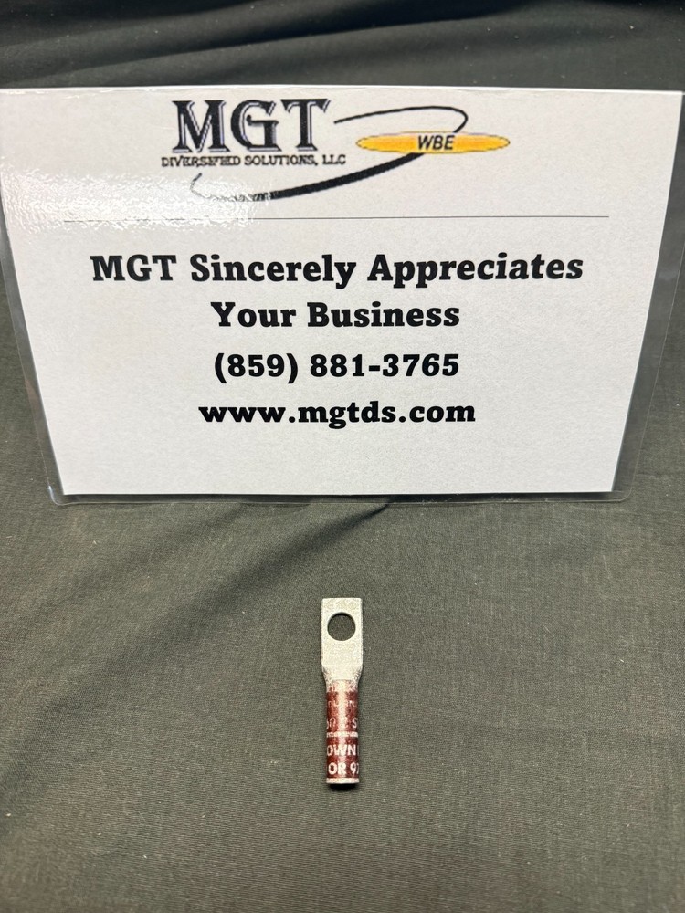 BURNDY / YAZ2CTC38 / 1-HOLE / 3/8 STUD / LONG BARREL / 2 AWG / INSPECTION WINDOW
