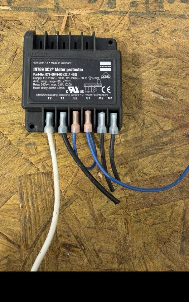 KRIWAN INT69 SC2 Motor Protector Module Motor Protection, INT69-0649-00