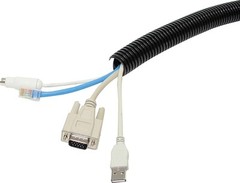 1/8″ 1/4″ 3/8″ Inch (25 FT. EACH) Split Wire Loom Conduit Polyethylene Tubing US