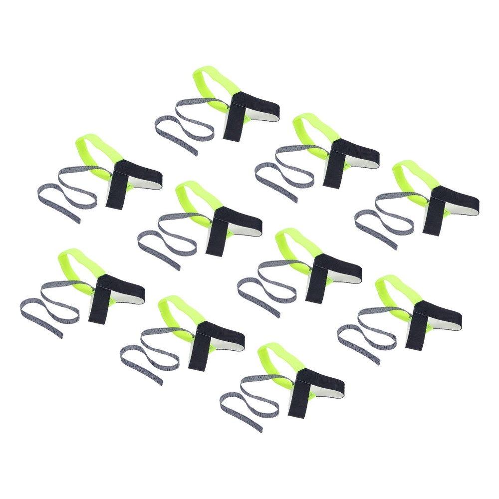 10 Pack Yellow ESD Anti Static Foot Heel Straps Adjustable,Fluorescent