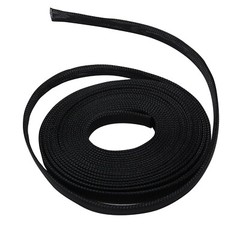 50 Feet 3/8″ Expandable Wire Cable Sleeving Sheathing Braided Loom Tubing Black