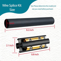 2 Sets Underground Wire Splice Kit for Romex 14/3 to 8/3 Direct Bury UF Electric