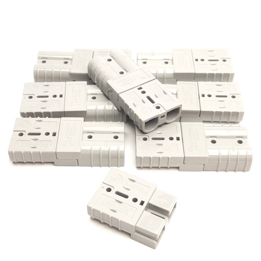 Lot of 15 Anderson Power SB50-06-GRY High Current Connectors, 50A 600VAC/DC